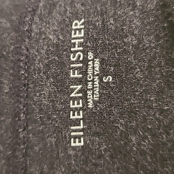 Eileen Fisher Women's gray Italian yarn oversized elbow Sleeve top size S mature - Picture 4 of 8